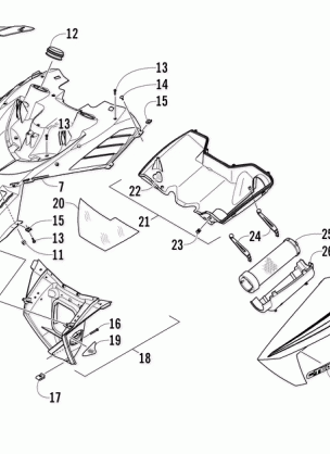 HOOD AND AIR INTAKE ASSEMBLY