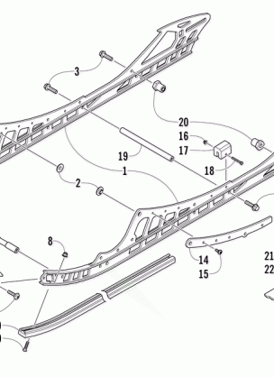 SLIDE RAIL AND TRACK ASSEMBLY