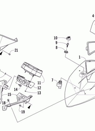 WINDSHIELD AND INSTRUMENTS ASSEMBLIES
