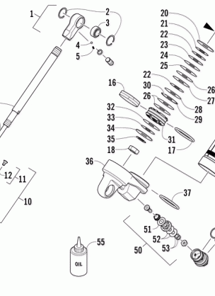 REAR SUSPENSION REAR ARM SHOCK ABSORBER