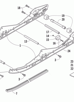 SLIDE RAIL AND TRACK ASSEMBLY