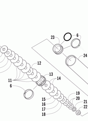 REAR SUSPENSION REAR ARM SHOCK ABSORBER