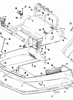 BELLY PAN AND FRONT FRAME