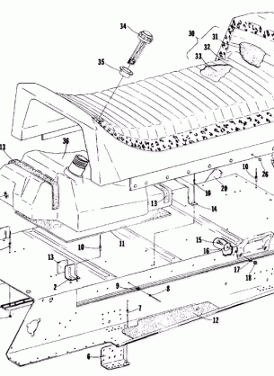 TUNNEL GAS TANK AND SEAT