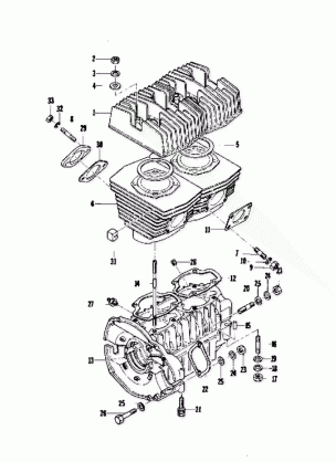 CRANKCASE AND CYLINDER