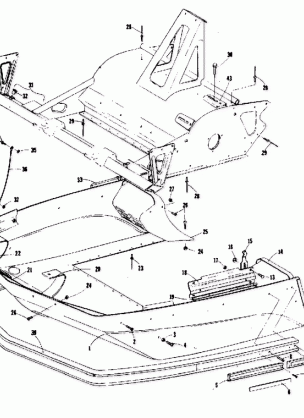 BELLY PAN AND FRONT FRAME