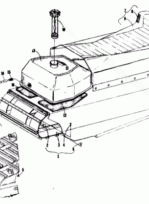 FUEL TANK SEAT AND TRACK