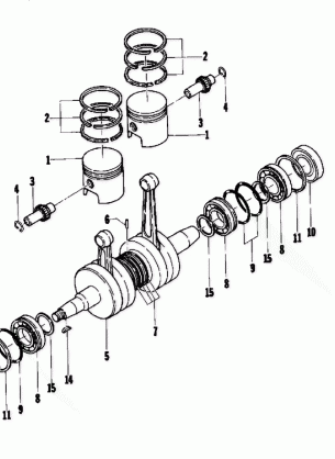 PISTON AND CRANKSHAFT