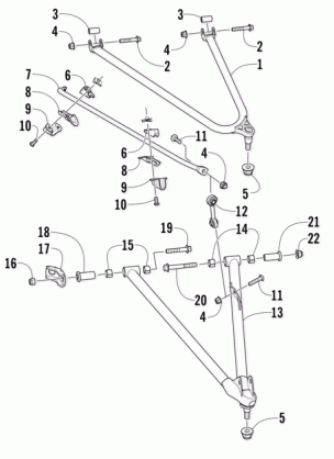 A-ARM AND SWAY BAR ASSEMBLY