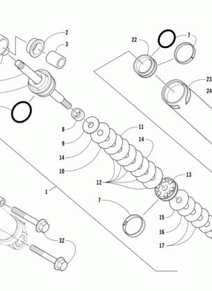 REAR SUSPENSION REAR ARM SHOCK ABSORBER