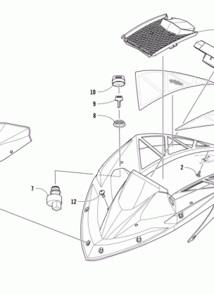 WINDSHIELD AND INSTRUMENTS ASSEMBLIES