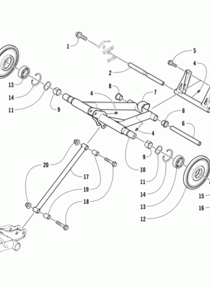 REAR SUSPENSION REAR ARM ASSEMBLY