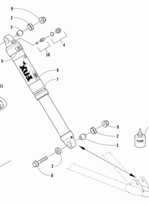 FRONT SUSPENSION SHOCK ABSORBER ASSEMBLY