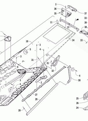 TUNNEL AND SNOWFLAP ASSEMBLY