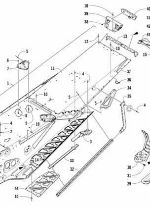 TUNNEL AND SNOWFLAP ASSEMBLY