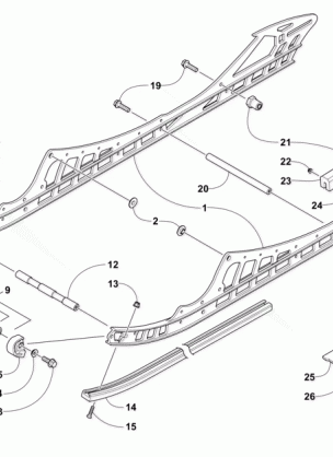 SLIDE RAIL AND TRACK ASSEMBLY