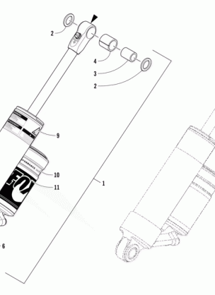 REAR SUSPENSION REAR ARM SHOCK ABSORBER