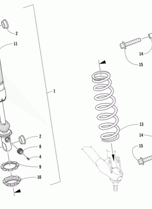 FRONT SUSPENSION SHOCK ABSORBER ASSEMBLY