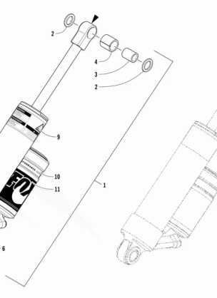 REAR SUSPENSION REAR ARM SHOCK ABSORBER