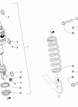 FRONT SUSPENSION SHOCK ABSORBER ASSEMBLY