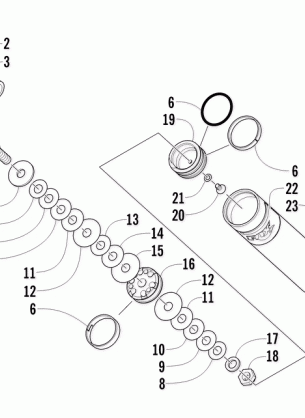 REAR SUSPENSION REAR ARM SHOCK ABSORBER