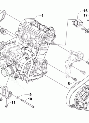 ENGINE AND RELATED PARTS