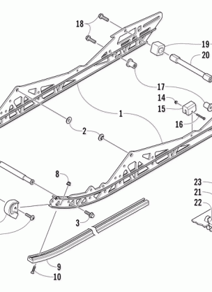 SLIDE RAIL AND TRACK ASSEMBLY