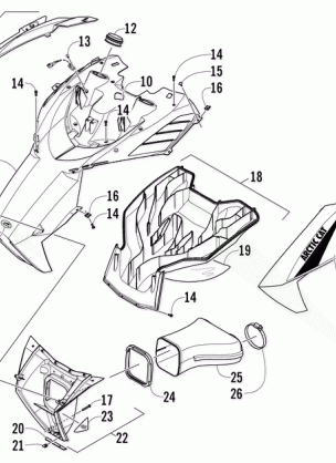 HOOD AND AIR INTAKE ASSEMBLY