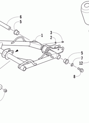 REAR SUSPENSION FRONT ARM ASSEMBLY