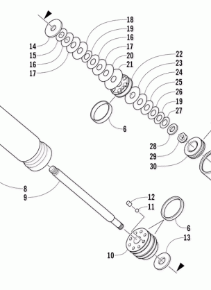 REAR SUSPENSION REAR ARM SHOCK ABSORBER