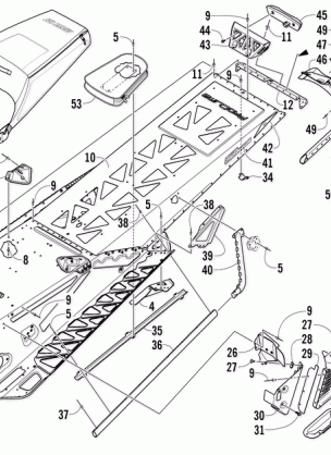 TUNNEL REAR BUMPER AND SNOWFLAP ASSEMBLY