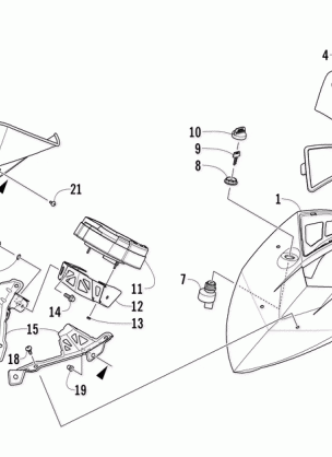 WINDSHIELD AND INSTRUMENTS ASSEMBLIES