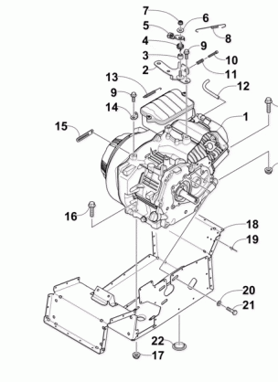 ENGINE AND RELATED PARTS