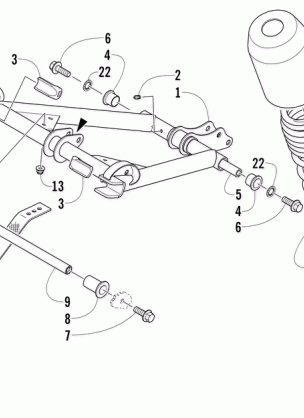 REAR SUSPENSION FRONT ARM ASSEMBLY