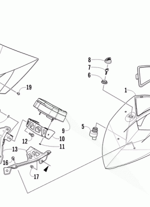 WINDSHIELD AND INSTRUMENTS ASSEMBLIES