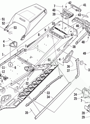 TUNNEL REAR BUMPER AND SNOWFLAP ASSEMBLY