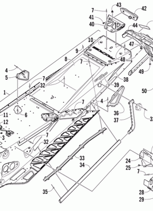 TUNNEL REAR BUMPER AND SNOWFLAP ASSEMBLY