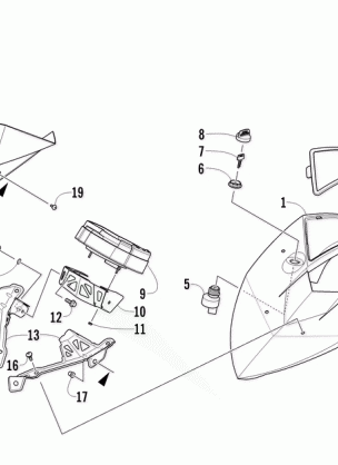 WINDSHIELD AND INSTRUMENTS ASSEMBLIES