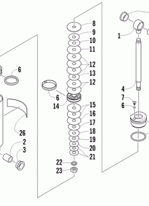 REAR SUSPENSION REAR ARM SHOCK ABSORBER