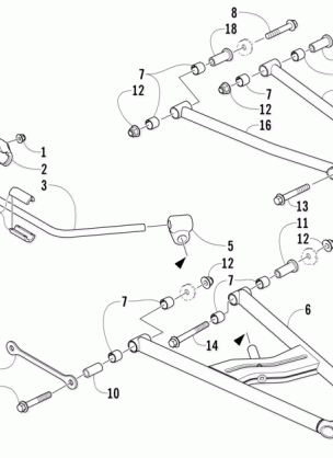 A-ARM AND SWAY BAR ASSEMBLY