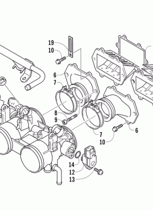 REED VALVE / THROTTLE BODY ASSEMBLY