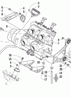 ENGINE AND RELATED PARTS