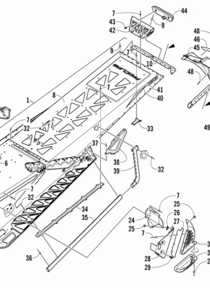 TUNNEL REAR BUMPER AND SNOWFLAP ASSEMBLY