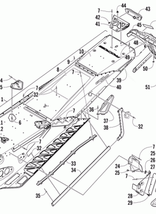 TUNNEL REAR BUMPER AND SNOWFLAP ASSEMBLY