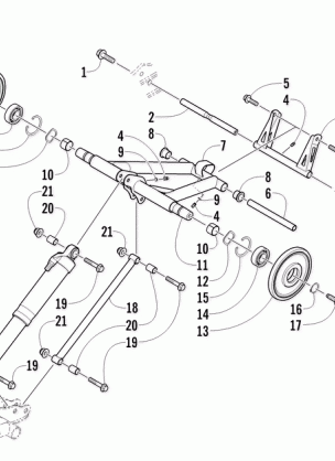 REAR SUSPENSION REAR ARM ASSEMBLY