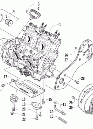 ENGINE AND RELATED PARTS