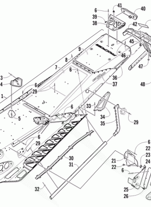 TUNNEL REAR BUMPER AND SNOWFLAP ASSEMBLY