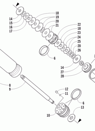 REAR SUSPENSION REAR ARM SHOCK ABSORBER