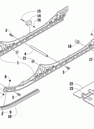 SLIDE RAIL AND TRACK ASSEMBLY