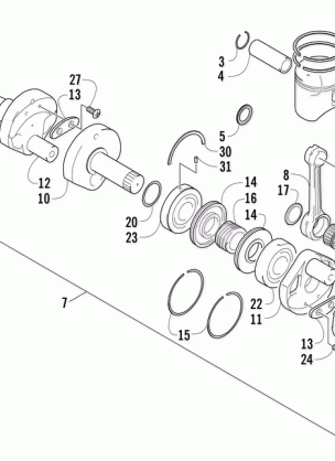 PISTON AND CRANKSHAFT